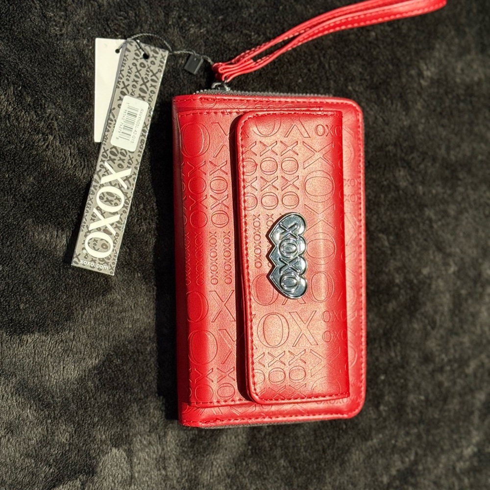 XOXO Red Wristlet Wallet
